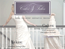 Tablet Screenshot of cakesandtakes.com